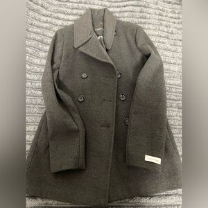 Calvin Klein Men's Charcoal Pea Coat